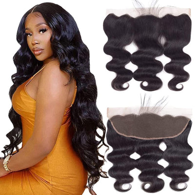 Malaysian Body Wave Virgin Hair 13x4 Lace Frontal With Baby Hair ｜QT Hair