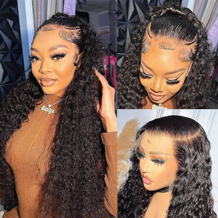 360 Deep Wave Lace Front Wigs With Virgin Human Hair Glueless Baby Hair Pre Plucked For Black Women ｜QT Hair
