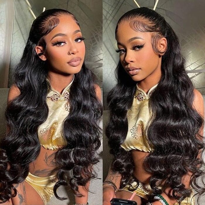 QT Clearance Sale 13x4 Lace Frontal Wig Pre Plucked Body Wave Virgin Human Hair
