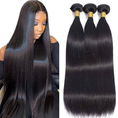 14A Straight Human Hair Bundles Brazilian Unprocessed Virgin Human Hair ｜QT Hair