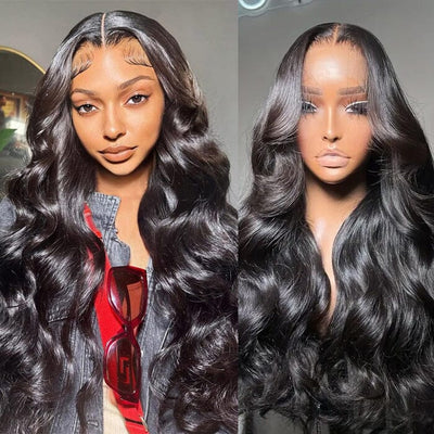 4x4 HD Transparent Lace Closure Wigs Pre Plucked Body Wave Virgin Human Hair ｜QT Hair