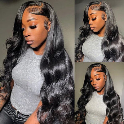 4x4 HD Transparent Lace Closure Wigs Pre Plucked Body Wave Virgin Human Hair ｜QT Hair