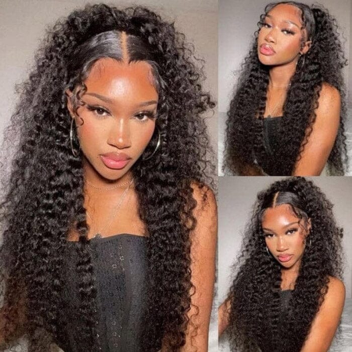 360 Deep Wave Lace Front Wigs With Virgin Human Hair Glueless Baby Hair Pre Plucked For Black Women ｜QT Hair