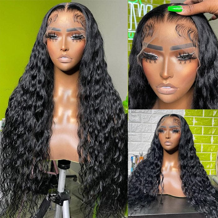 $99 OFF | Code: S99 QT Wet and Wavy 13x4 Lace Frontal Wig Water Wave Human Hair ｜QT Hair