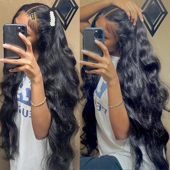 Indian Body Wave Hair Weave 4 Bundles Deals Natural Black Human Hair Weave ｜QT Hair