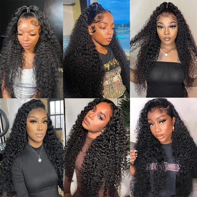 Peruvian Human Hair Jerry Curly 3 Bundles Hair Weft with 4*4 Lace Closure Pre Plucked ｜QT Hair