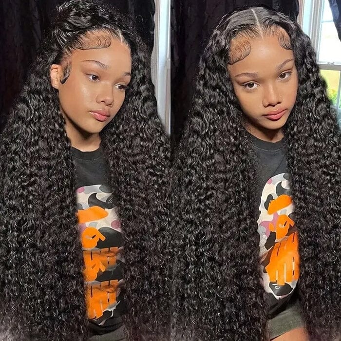 Jerry Curl 13x6 Transparent Lace Frontal Wig Pre Plucked Virgin Human Hair ｜QT Hair