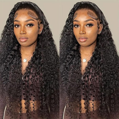 Jerry Curl 13x6 Transparent Lace Frontal Wig Pre Plucked Virgin Human Hair ｜QT Hair