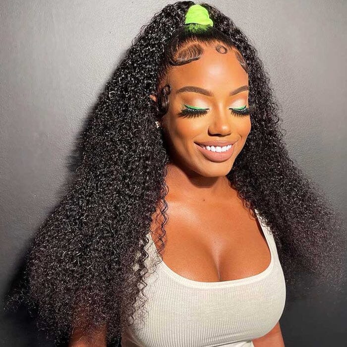 Brazilian Curly Hair 3 Bundles Deals Virgin Human Hair Weave Extensions Kinky Curly ｜QT Hair