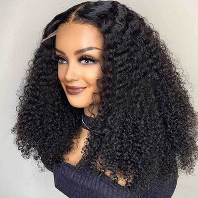 Kinky Curly 5x5 Lace Closure Wig Natural Hairline QT Human Hair ｜QT Hair