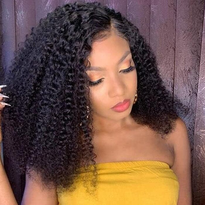 Kinky Curly 5x5 Lace Closure Wig Natural Hairline QT Human Hair ｜QT Hair