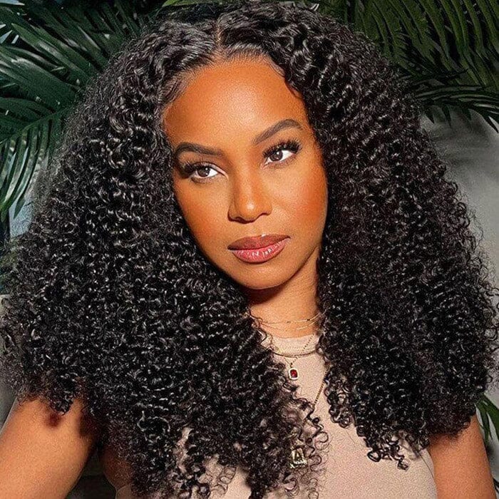 Kinky Curly 5x5 Lace Closure Wig Natural Hairline QT Human Hair ｜QT Hair