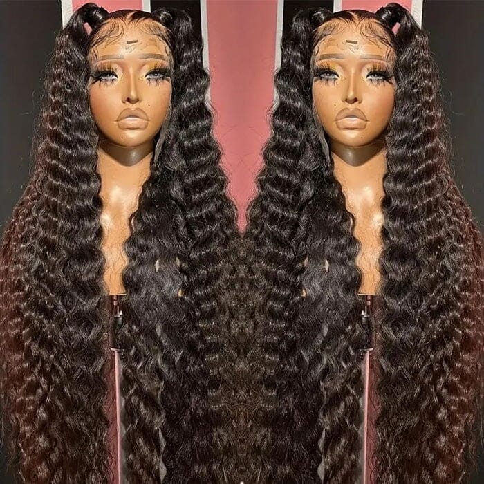 Loose Deep Wave 13x6 HD Lace Frontal Wigs Human Hair with Baby Hair Pre-Plucked ｜QT Hair