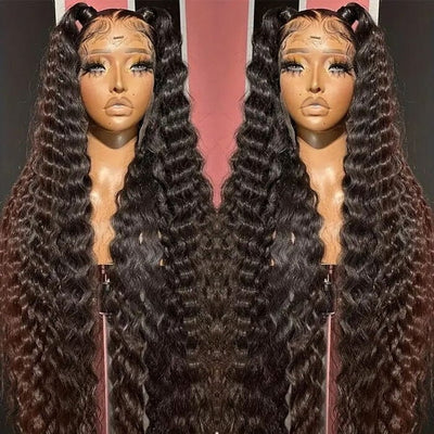 Loose Deep Wave 13x6 HD Lace Frontal Wigs Human Hair with Baby Hair Pre-Plucked ｜QT Hair