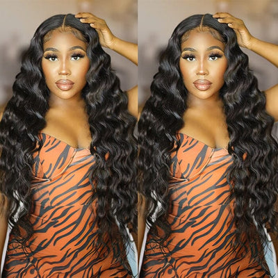 Loose Deep Wave 4x4 Lace Closure Human Hair Wig Pre Plucked for Women ｜QT Hair