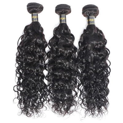 Peruvian Water Wave Unprocessed Virgin Human Hair Weave 3 Bundles Deals ｜QT Hair