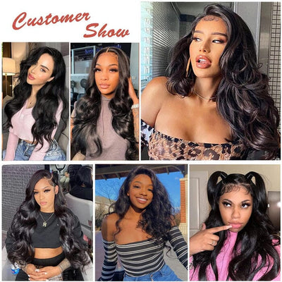 Peruvian Body Wave 100% Virgin Human Hair 4 Bundles with Lace Closure Pre Plucked ｜QT Hair