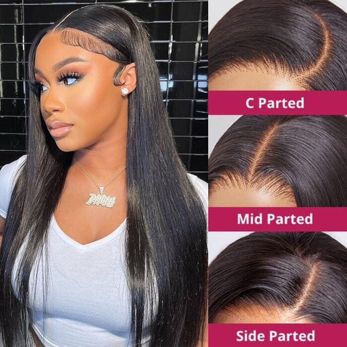 QT Hair Pre Cut 8x5 Lace Closure Wig Glueless Pre Plucked Straight Virgin Human Hair ｜QT Hair