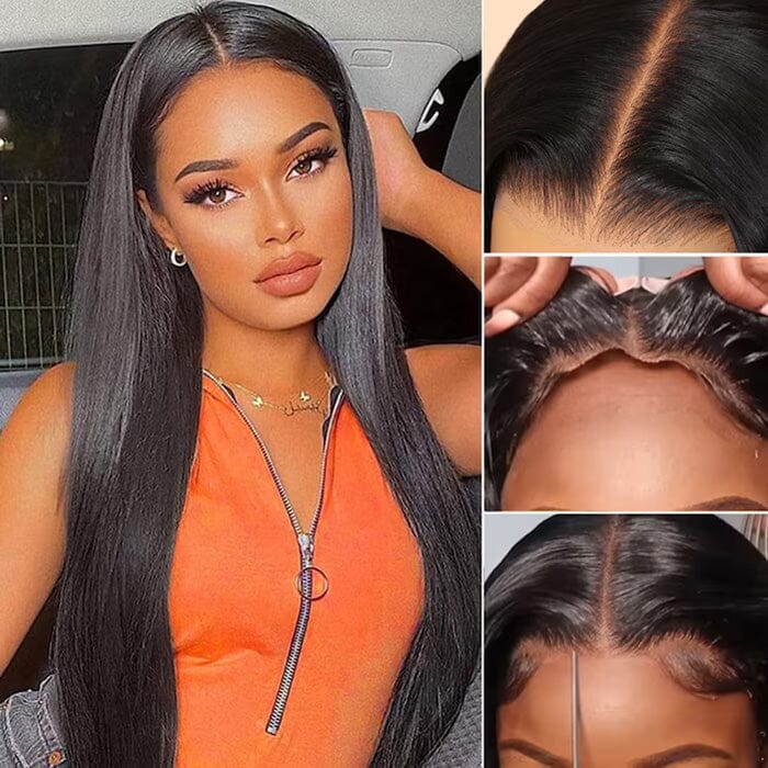 Buy Glueless Pre Cut 8*5 Lace Wig Pre Plucked Get Curly Lace Closure Wig Human Hair Free