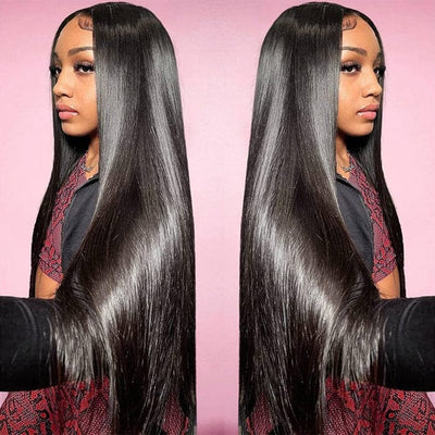 QT 4x4 Transparent Lace Closure Wigs Virgin Human Hair Silky Bone Straight ｜QT Hair