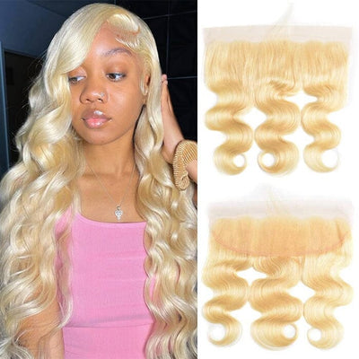 QT 613 Color Body Wave Human Hair Weave Bundles 4 Pcs with 13x4 Full Lace Frontal ｜QT Hair