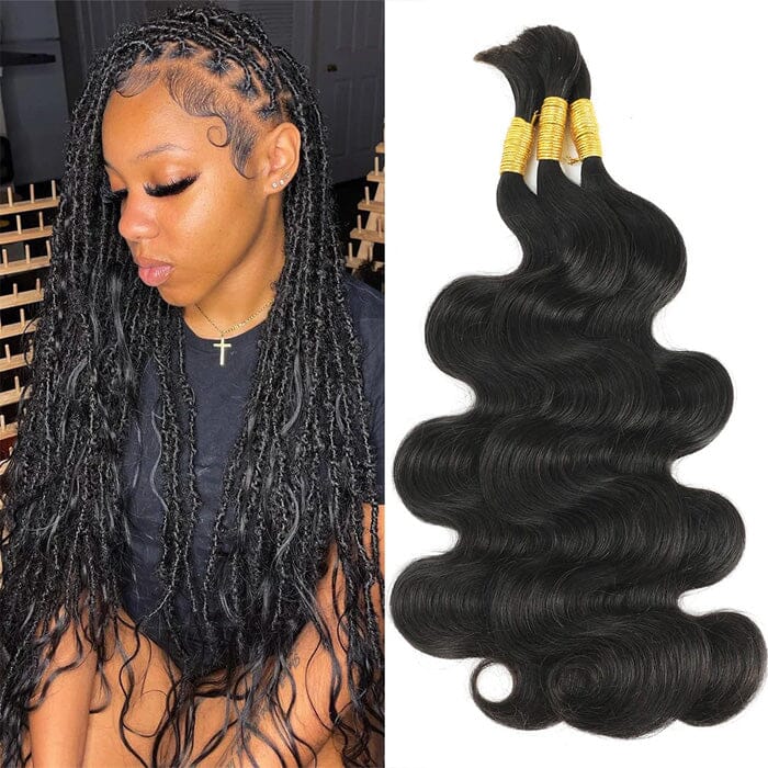 QT Bulk Human Hair No Weft 16 To 26 Inch Bulk Hair Extensions Crochet Braids ｜QT Hair