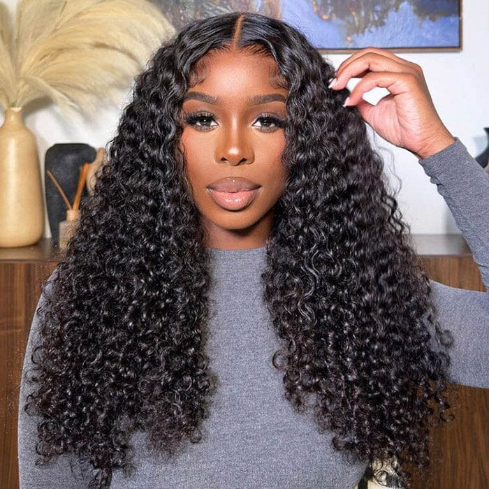 QT Hair 5x5 Lace Closure Pre Plucked Wig Jerry Curly Virgin Human Hair ｜QT Hair