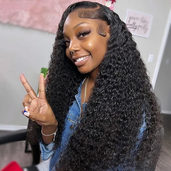 QT Hair 5x5 Lace Closure Pre Plucked Wig Jerry Curly Virgin Human Hair ｜QT Hair