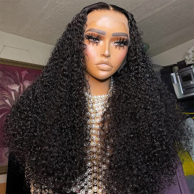 QT Hair 5x5 Lace Closure Pre Plucked Wig Jerry Curly Virgin Human Hair ｜QT Hair