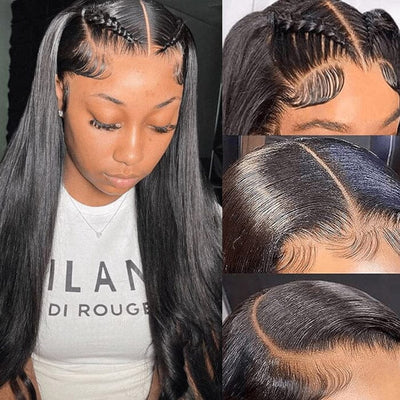 QT Hair 5x5 Lace Closure Wig Pre Plcuked Transparent Lace Match All Skins ｜QT Hair