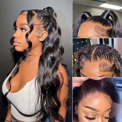 13x6 Ear to Ear Deep Part Transparent Lace Frontal Wig Body Wave Human Hair ｜QT Hair