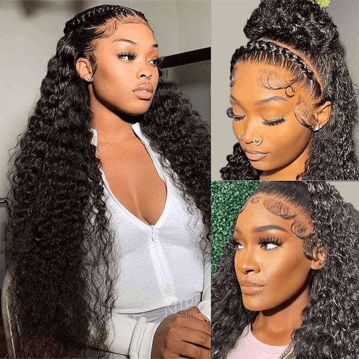 QT Hair Deep Wave Lace Frontal Wig with Baby Hair Pre Plucked Virgin Human Hair ｜QT Hair