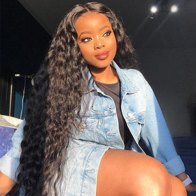 QT Hair Deep Wave Lace Frontal Wig with Baby Hair Pre Plucked Virgin Human Hair ｜QT Hair