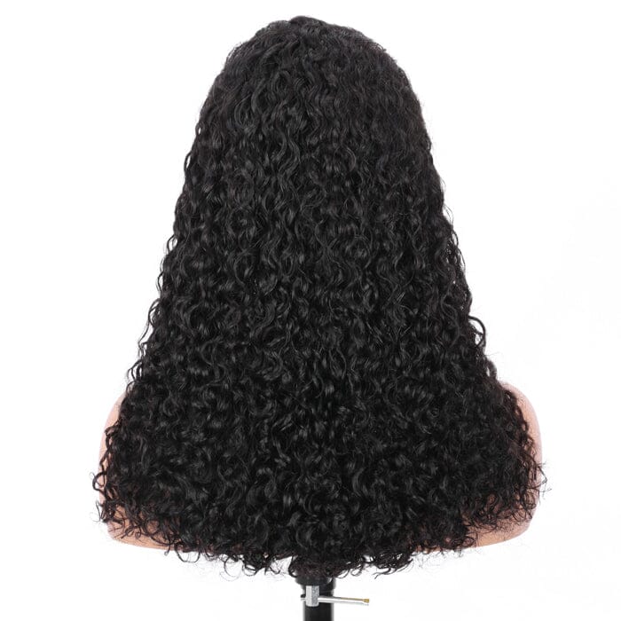 QT SDD New Pixie Curly Lace Frontal Wig Pre Plucked Super Double Drawn Human Hair