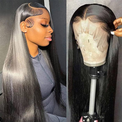 QT Hair Silky Straight 360 Lace Frontal Wigs Pre Plucked Raw Virgin Human Hair ｜QT Hair