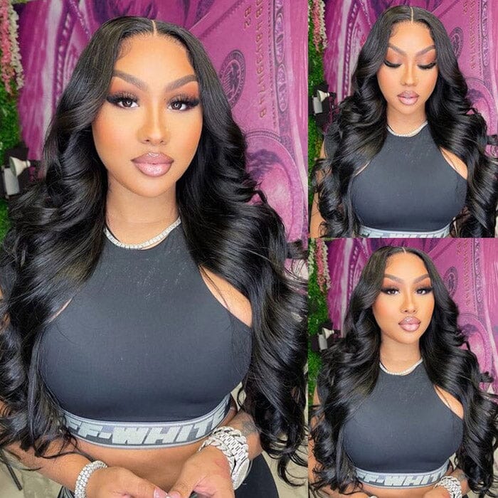 Malaysian Body Wave Virgin Human Hair Weave 3 Bundles with 4x4 Lace Closure ｜QT Hair