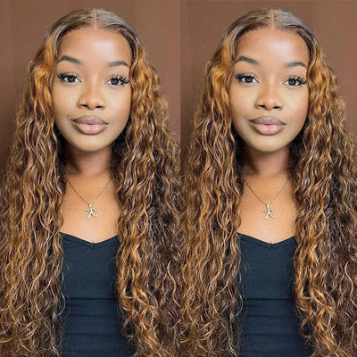 QT Hair Wet and Wavy Lace Closure Wigs Highlight Water Wave Human Hair ｜QT Hair