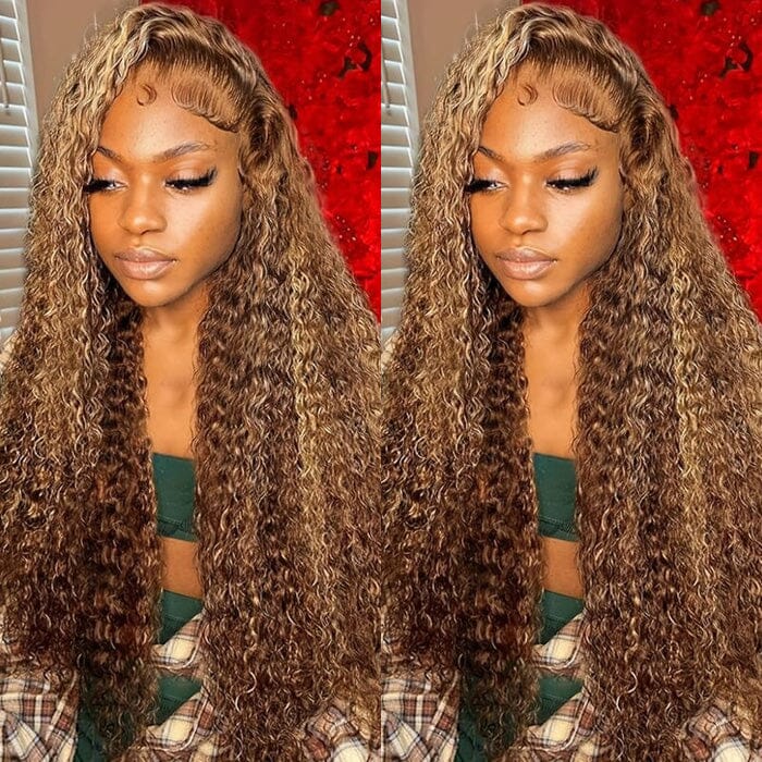 QT Hair Wet and Wavy Lace Closure Wigs Highlight Water Wave Human Hair ｜QT Hair