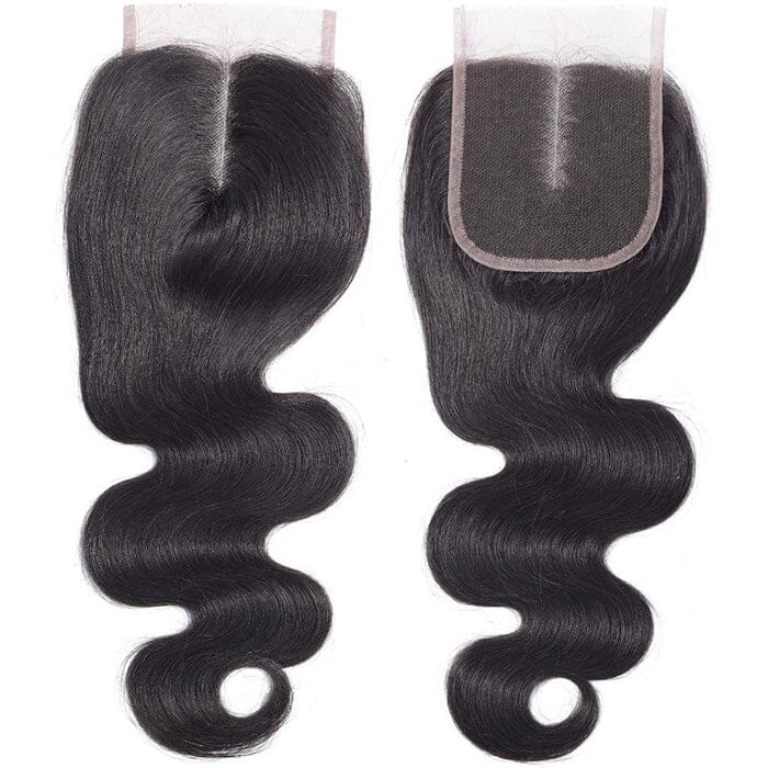 QT Human Hair Body Wave Swiss Lace Closure Pre Plucked Natural Hairline with Baby Hair ｜QT Hair