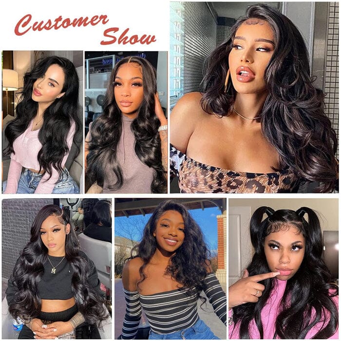 QT Human Hair Body Wave Swiss Lace Closure Pre Plucked Natural Hairline with Baby Hair ｜QT Hair