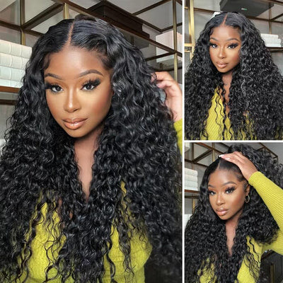 QT Hair 13x4 Water Wave Lace Frontal Wigs Wet and Wavy Human Hair for Women