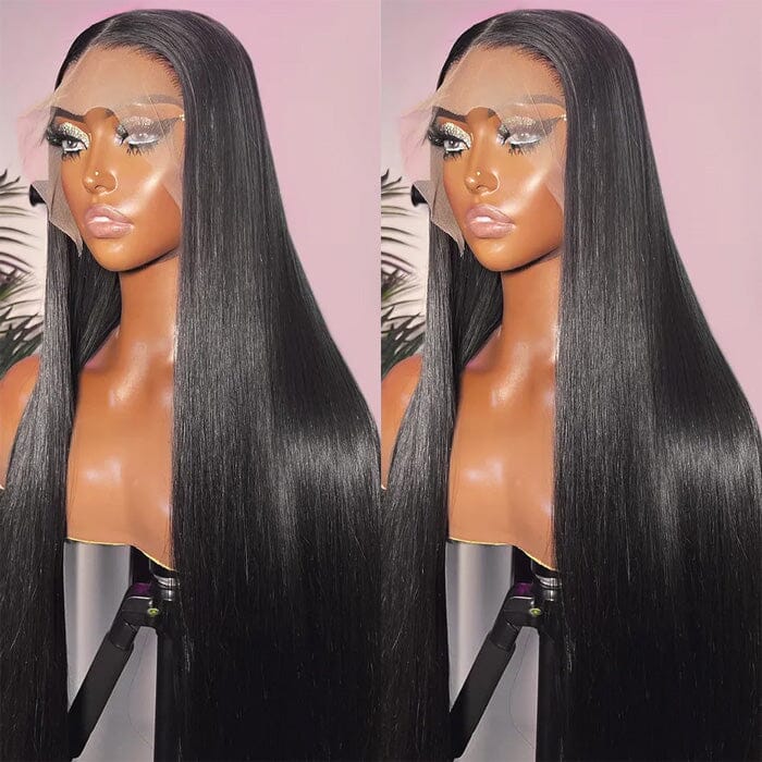 Straight 13x6 Transparent Lace Frontal Wigs Deep Part QT Virgin Human Hair ｜QT Hair