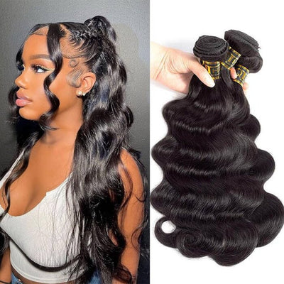 Body Wave Raw Virgin Human Hair Weave Extensions 3 Bundles a Lot for Women ｜QT Hair