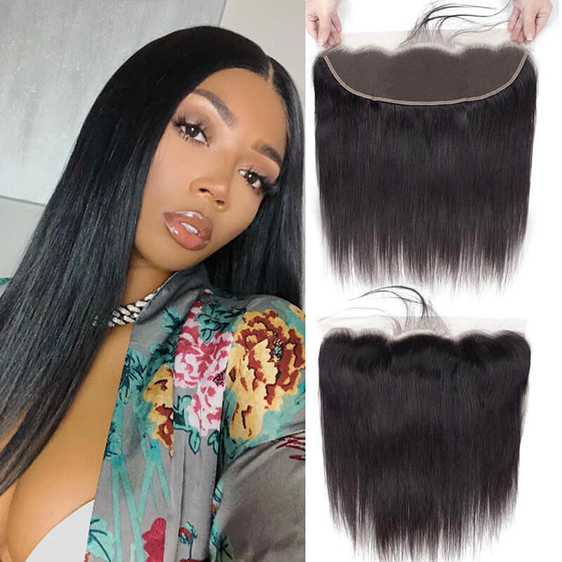 Peruvian Straight Closure 13x4 Lace Frontal 100% Unprocessed Virgin Swiss Lace Ear To Ear Remy Human Hair ｜QT Hair
