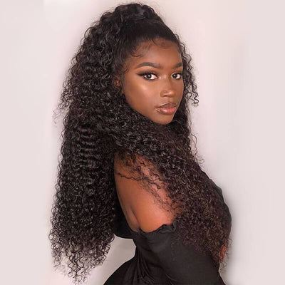 QT Hair Jerry Curly Bundles With Frontal Brazilian Hair Weave Bundles With Frontal - QT Hair