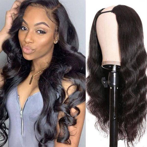 QTHAIR 14A Body Wave U Part Wig Human Hair Wigs For Black Women Body Wave 2x4 Left Part Wigs - QT Hair