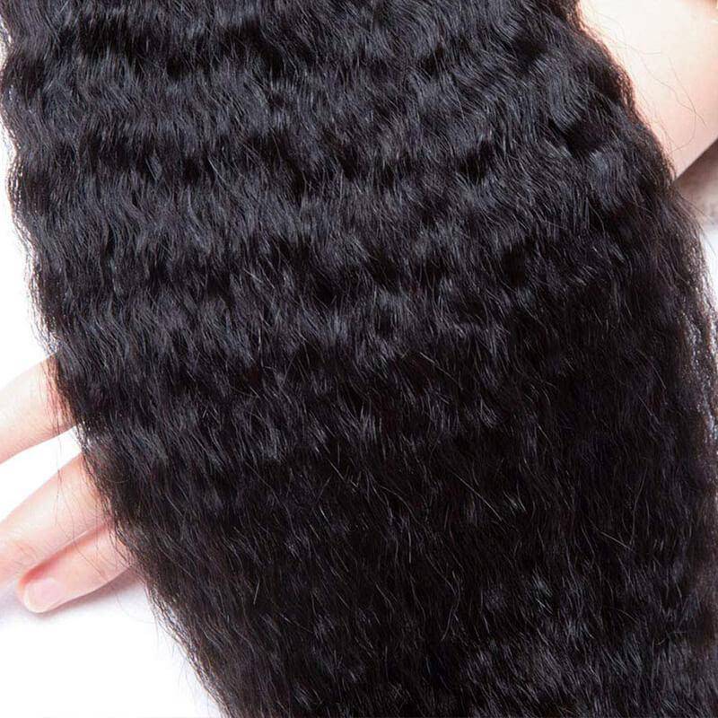 QTHAIR 12A Grade Brazilian Kinky Straight Human Hair 100% Unprocessed Brazilian Virgin Hair Extensions Curly Hair for Black Women - QT Hair