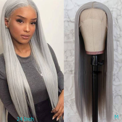 QT Hair Custom Color And Length Lace Closure Wigs Long Straight Blonde Ombre Human Hair Wig - QT Hair