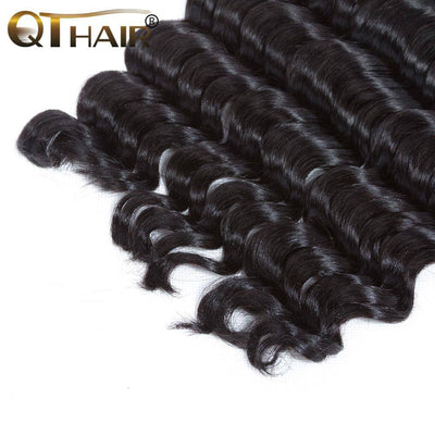 QT 4 Bundles Unprocessed Loose Deep Wave Malayisan  Virgin Hair - QT Hair