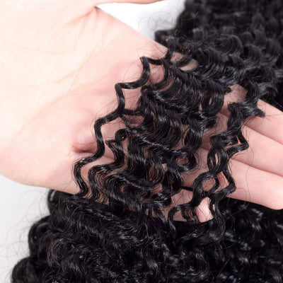 QT 4 Bundles Malaysian Curly Virgin Human Hair Weave - QT Hair